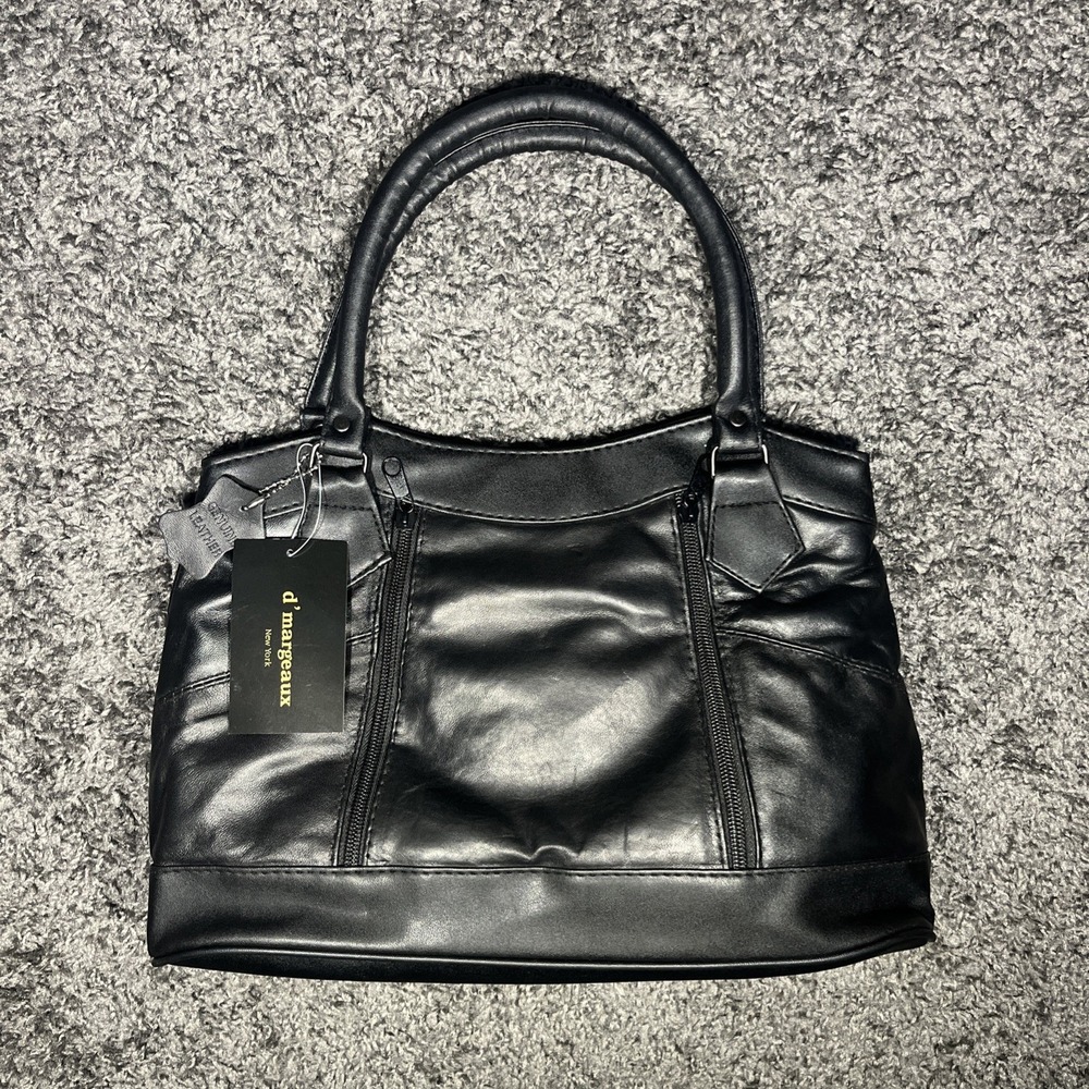 d'margeaux Black Handbag 61451Lh Leather And‎ Man-Made Material Soft